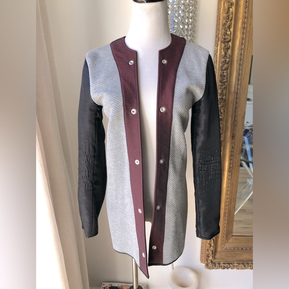 L’agence multicolor fabric jacket size small MK